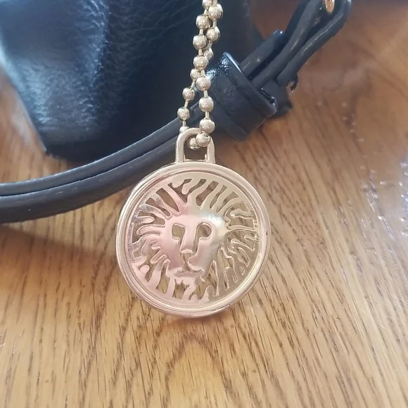 Anne Klein black 3 ajustable long strap & double handled purse - Picture 6 of 10